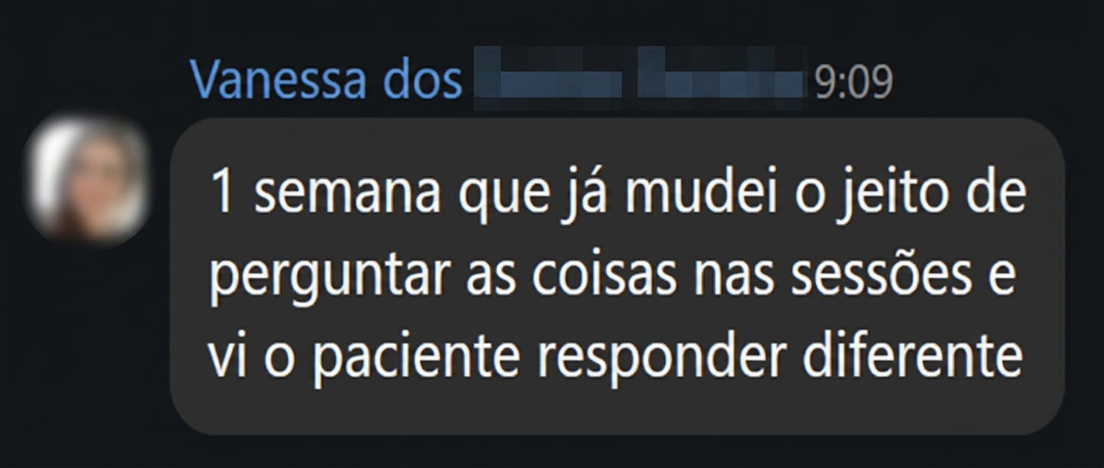 Depoimento de Vanessa sobre o Desafio